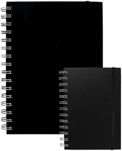 Carnet de notes Quantore A5 spirale ligné 192 pages 80g noir 1 Stuk-3