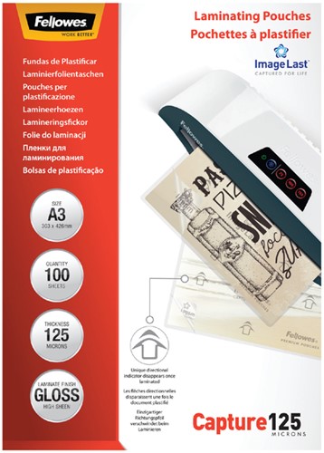 Lamineerhoes Fellowes A3 2x125micron 100 Stuk-3