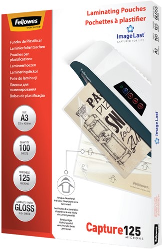 Lamineerhoes Fellowes A3 2x125micron 100 Stuk