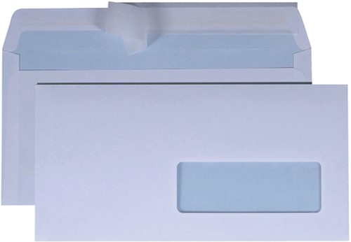Enveloppe Quantore 110x220mm fenêtre droite 3x10cm autocollante 500 pièces 500 Stuk-2