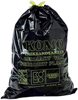 Sac poubelle Komo 60L gris rouleau de 20 pièces sur
