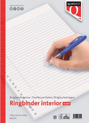 Interieur Quantore A4 23r lijn 70gram 150vel 1 Stuk