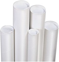 Tube d’expédition CleverPack A1 650x50x1,5mm + embouts blanc 5 pièces 5 Stuk-3