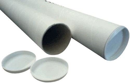 Tube d’expédition CleverPack A1 650x50x1,5mm + embouts blanc 5 pièces 5 Stuk