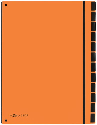 Sorteermap Pagna trend 12tab A4 oranje 1 Stuk