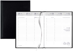 Agenda 2027 Quantore A5 7 jours/2 pages 4 langues noir 1 Stuk