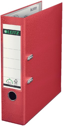 Ordner Leitz 1010 180° 80mm PP A4 rood 1 Stuk