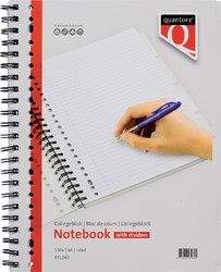 Bloc de cours Quantore A4 23 perf 4 onglets ligné 200 pages 70g 1 Stuk
