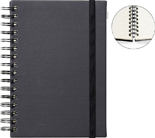 Carnet de notes Quantore A5 spirale ligné 192 pages 80g noir 1 Stuk
