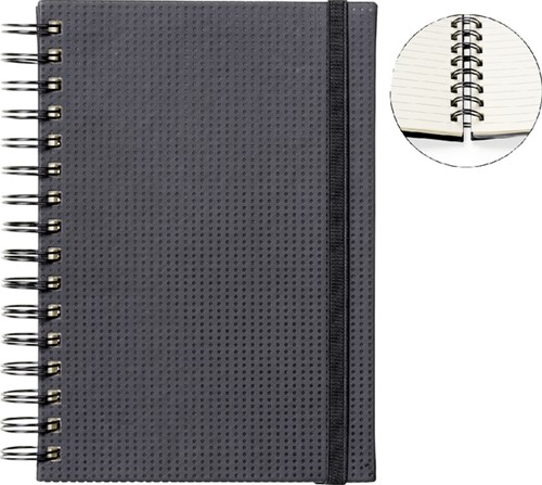 Notitieboek Quantore A5 sp lijn 192blz 80gr zwart 1 Stuk