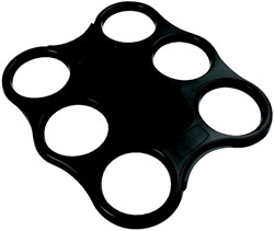 Plateau porte-gobelets Sensations pour 6 gobelets noir 1 Stuk