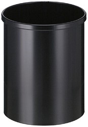 Papierbak Vepabins rond 25.5cm 15 liter zwart 1 Stuk