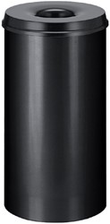 Corbeille à papier Vepa Bins anti-feu 50L 335mm noir 1 Stuk