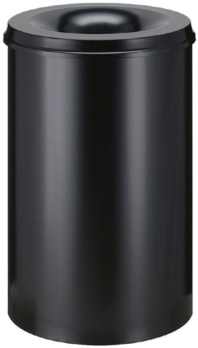 Corbeille à papier Vepa Bins anti-feu 110L noir 1 Stuk