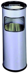 Poubelle-cendrier Durable 3332-01 rond argent métallique 1 Stuk