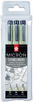 Fineliner Sakura Pigma Micron blister 3 pièces noir 3 Stuk