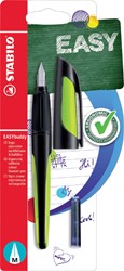 Stylo plume STABILO EASYbuddy droitier M noir/lime blister 1 pièce 1 Stuk