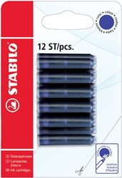 Cartouche d'encre STABILO bleu blister 12 pièces 12 Stuk