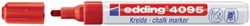 Marqueur craie edding 4095 ogive 2-3mm rouge 1 Stuk