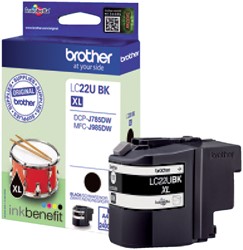 Cartouche d'encre Brother LC-22UBK noir 1 Stuk