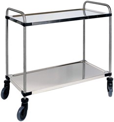 Chariot de service à 2 plateaux 870x570x950mm 1 Stuk