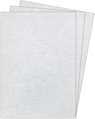 Couverture Fellowes A4 similicuir blanc 100 pièces 100 Stuk-3