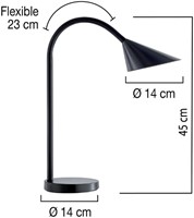 Lampe de bureau Unilux Sol LED noir 1 Stuk-2