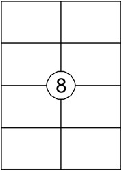 Etiquette Quantore 105x74mm blanc 800 pièces 100 Vel