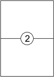 Etiquette Quantore 210x148mm blanc 200 pièces 100 Vel