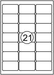 Etiquette Quantore 63,5x38,1mm blanc 2100 pièces 100 Vel