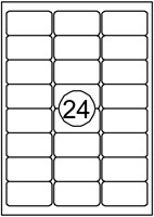 Etiquette Quantore 63,5x33,9mm blanc 2400 pièces 100 Vel