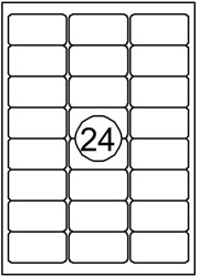 Etiquette Quantore 63,5x33,9mm blanc 360 pièces 15 Vel