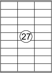Etiquette Quantore 70x32mm blanc 2700 pièces 100 Vel