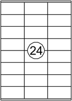Etiket Avery DP246-100 70x36mm wit 2400st 100 Vel-2