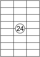 Etiket Quantore 70x37mm 2400st 100 Vel