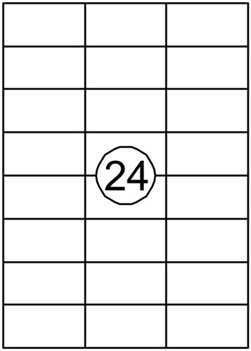 Etiket Quantore 70x37mm 360st 15 Vel