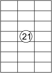 Etiquette Quantore 70x42,4mm blanc 315 pièces 15 Vel