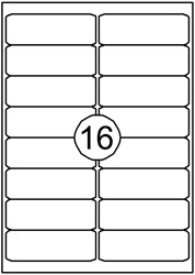 Etiquette Quantore 99,1x33,9mm blanc 1600 pièces 100 Vel