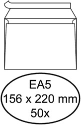Envelop Hermes bank EA5 156x220 zk 50st wit 50 Stuk