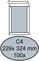 Envelop Quantore bordrug C4 229x324 zk 120gr wt 100 Stuk