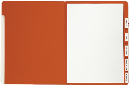 Trieur Djois A4 personnalisable 6 onglets rouge 1 Stuk
