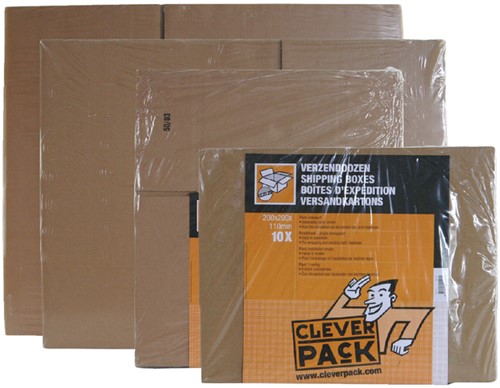 Boîte expédition CleverPack cannelure B 430x305x250mm brun 10 pièces 10 Stuk-2