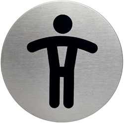 Pictogramme Durable 4905 Toilettes hommes rond 83mm 1 Stuk