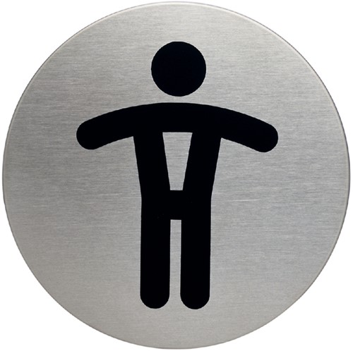Pictogramme Durable 4905 Toilettes hommes rond 83mm 1 Stuk