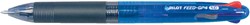 Stylo bille 4 couleurs PILOT Begreen Feed GP4 Medium bleu 1 Stuk