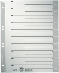 SCHEIDINGSBLADEN LEITZ 1652 KARTON A4 230GR GRIJS 100 Stuk