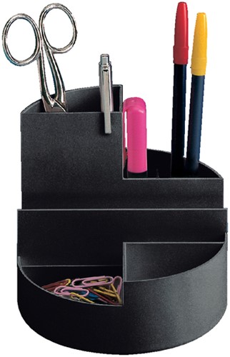 Organiseur MAULrundbox 7 compartiments Ø140x125mm noir 1 Stuk