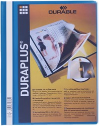 Chemise à lamelle Durable Duraplus A4 bleu 1 Stuk