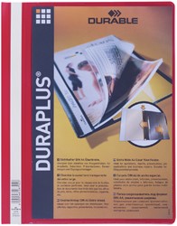 Chemise à lamelle Durable Duraplus A4 rouge 1 Stuk