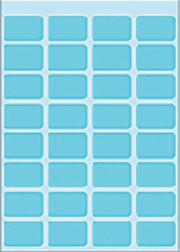Etiket HERMA 3643 12x19mm blauw 160stuks 5 Vel